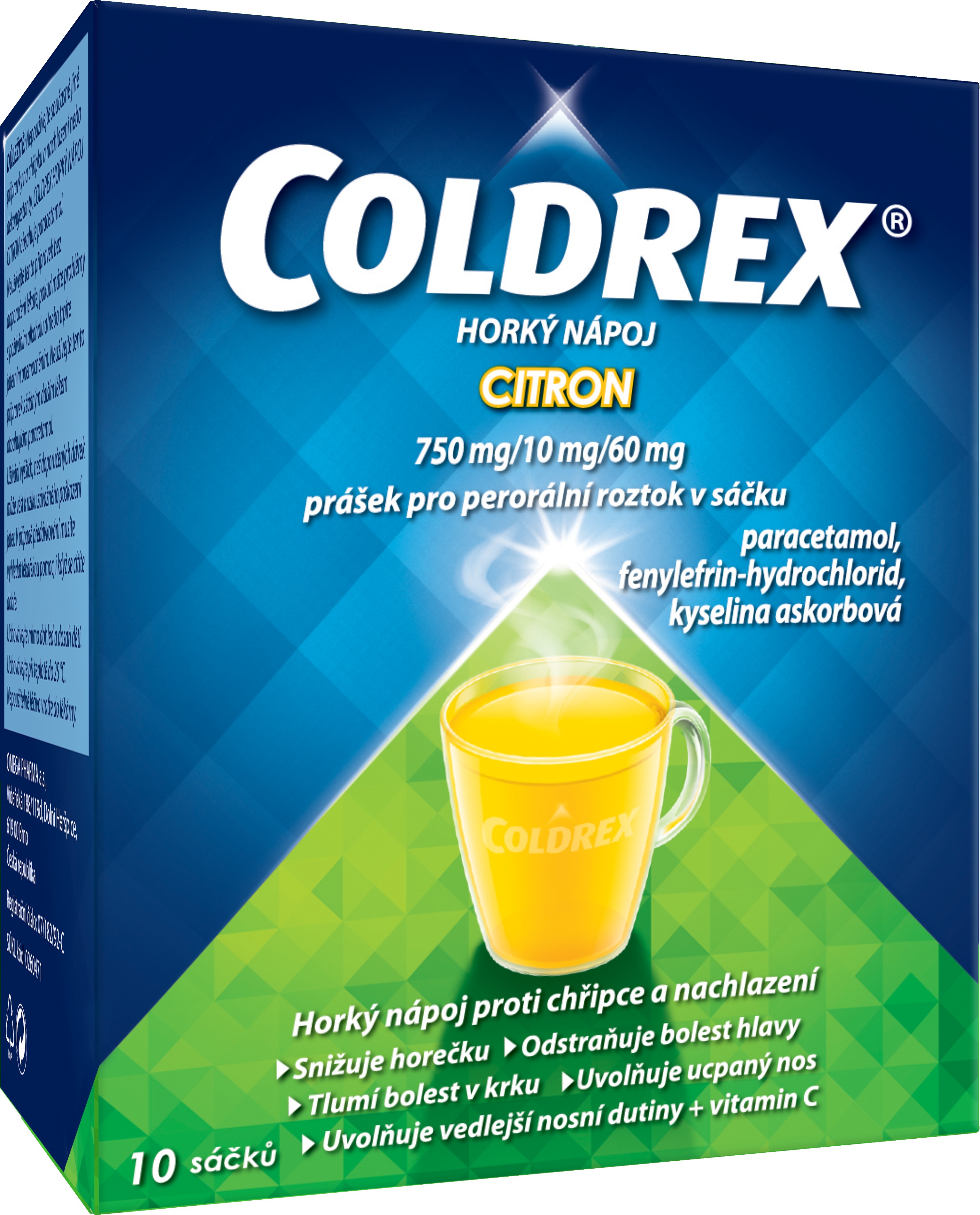Coldrex Horký nápoj Citron 10 sáčků