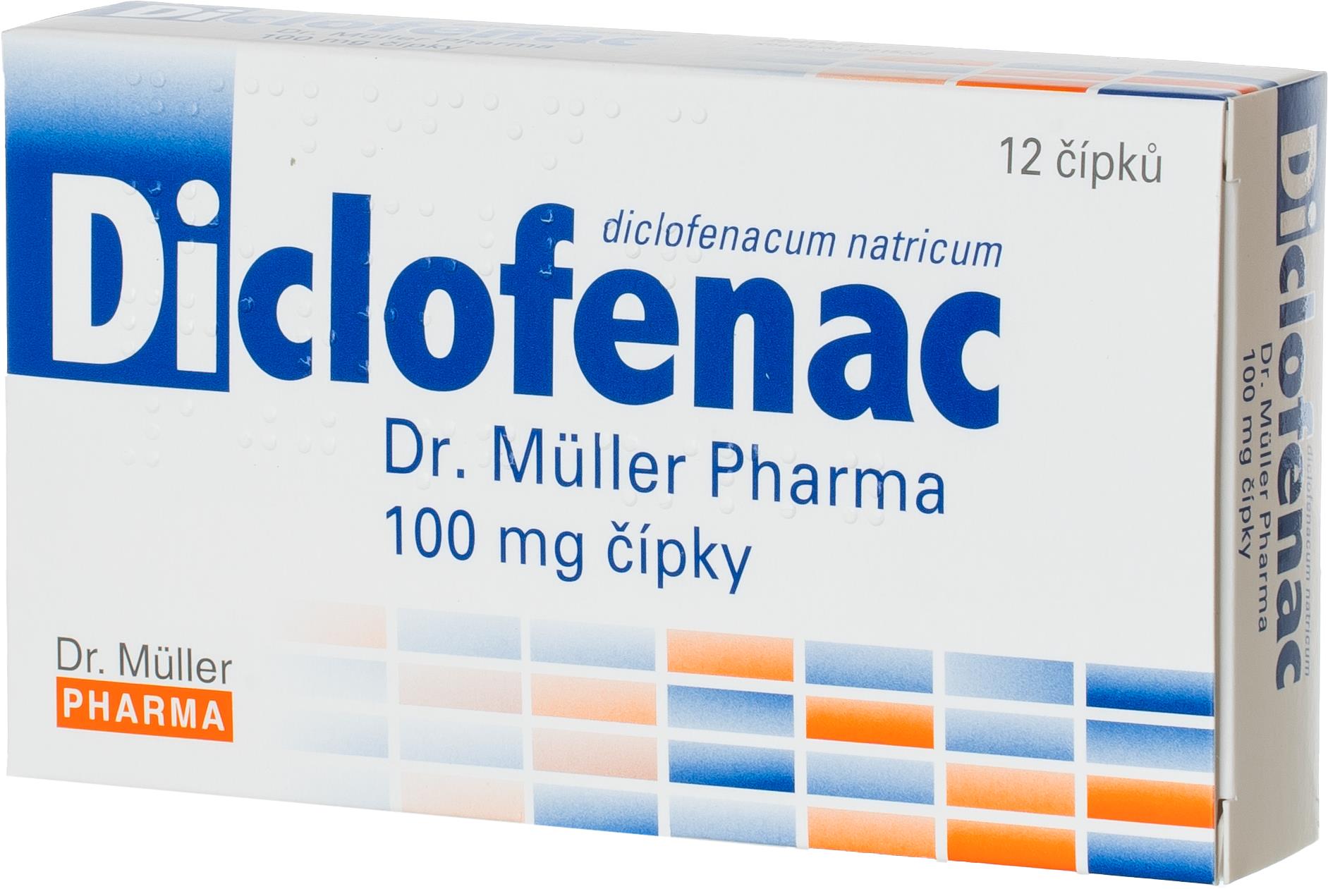 Diclofenac 100 mg 12 čípků