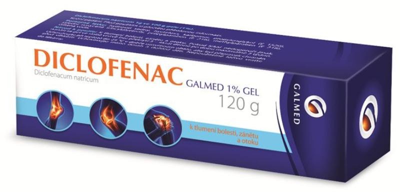 Galmed Diclofenac 1 % gel 120 g