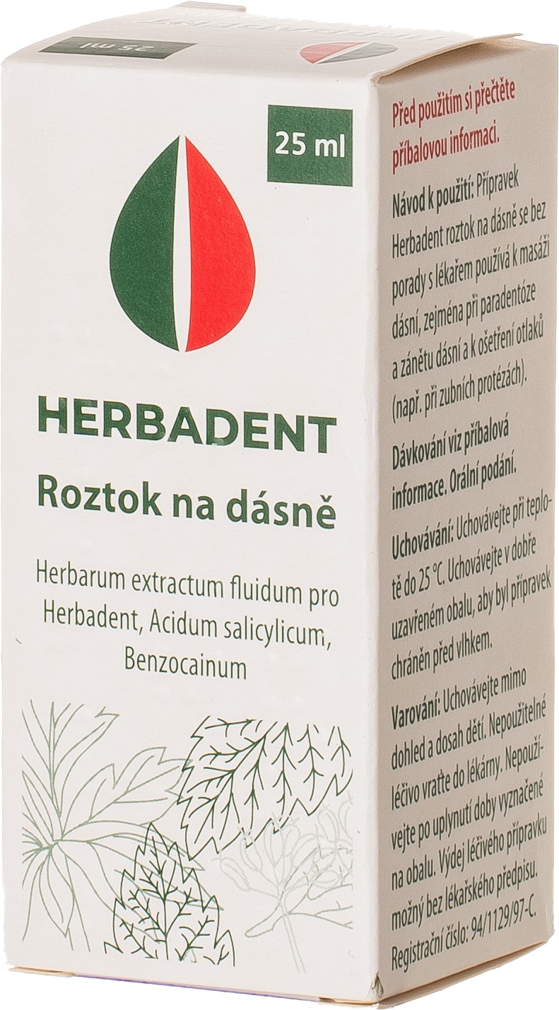 HERBADENT Masážní roztok 25 ml
