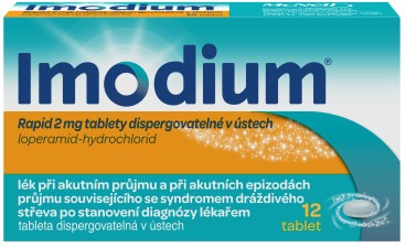 Imodium Rapid 2 mg tablety dispergovatelné v ústech 12 ks