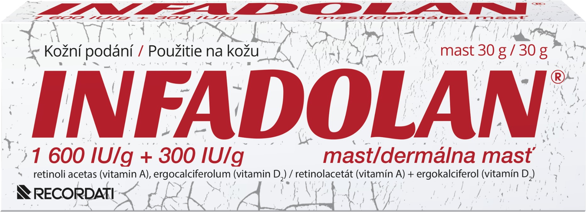 Infadolan 1600 IU/g + 300 IU/g mast 30 g