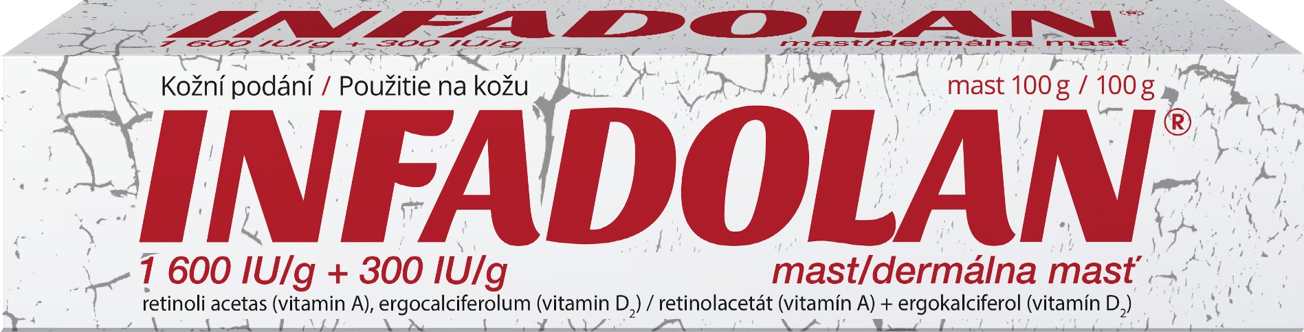 Infadolan 1600 IU/g + 300 IU/g mast 100 g