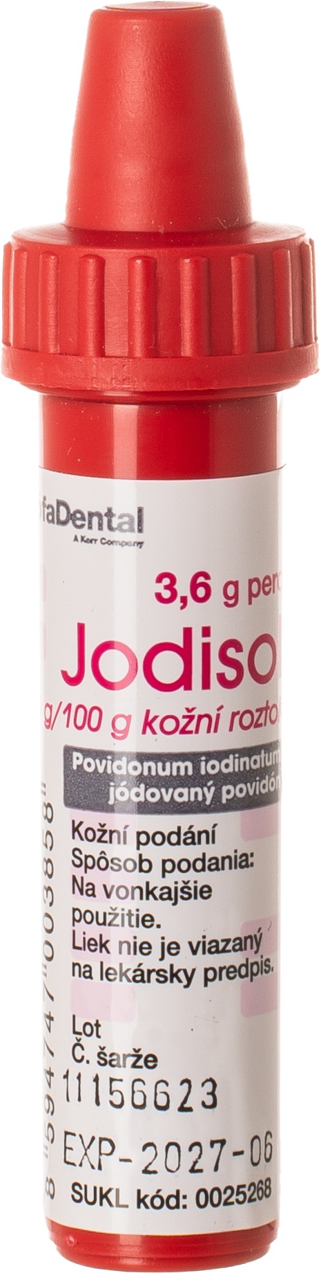 Jodisol 38,5 mg/g dermální roztok 3,6 g