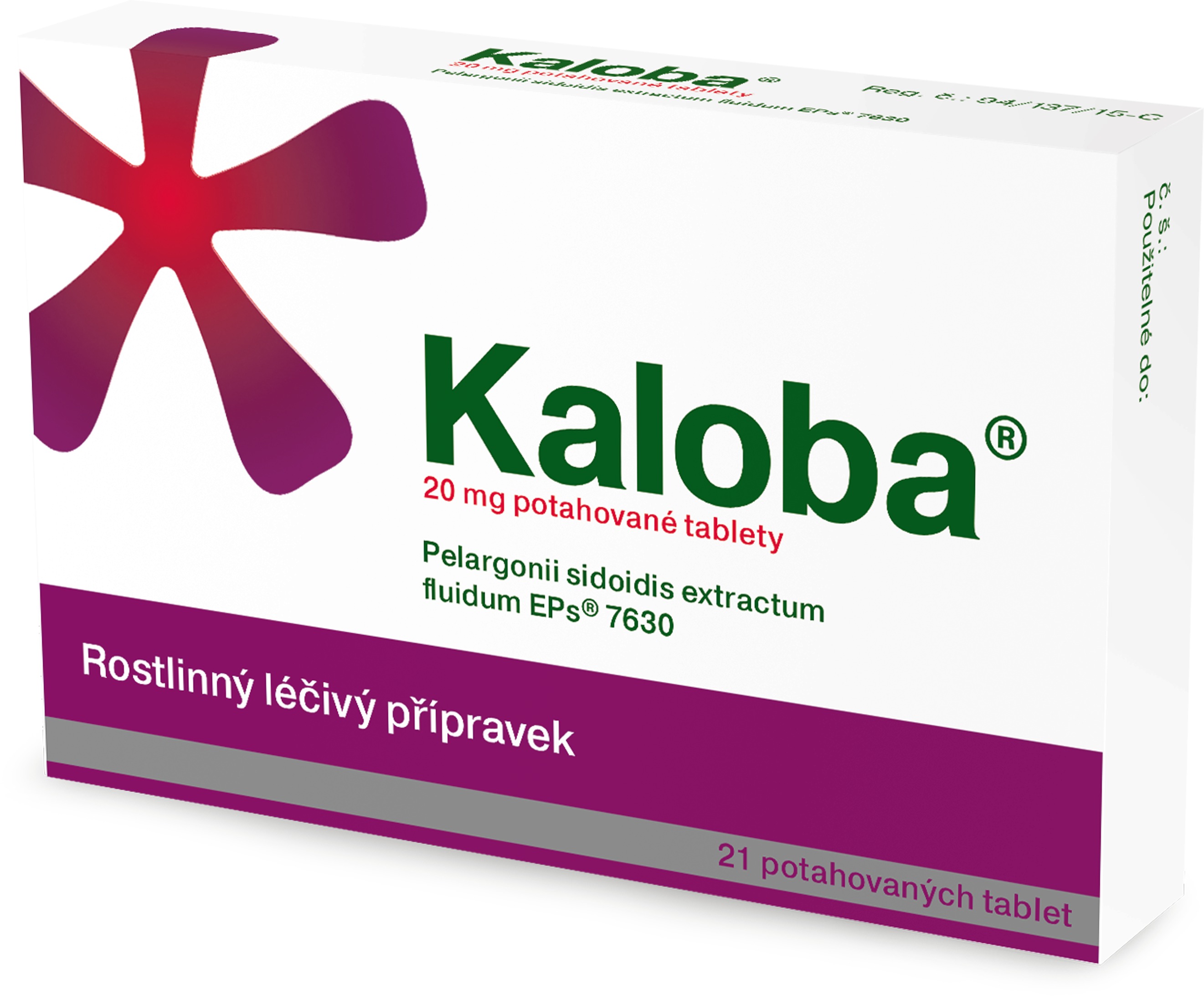 Kaloba 20 mg 21 potahovaných tablet