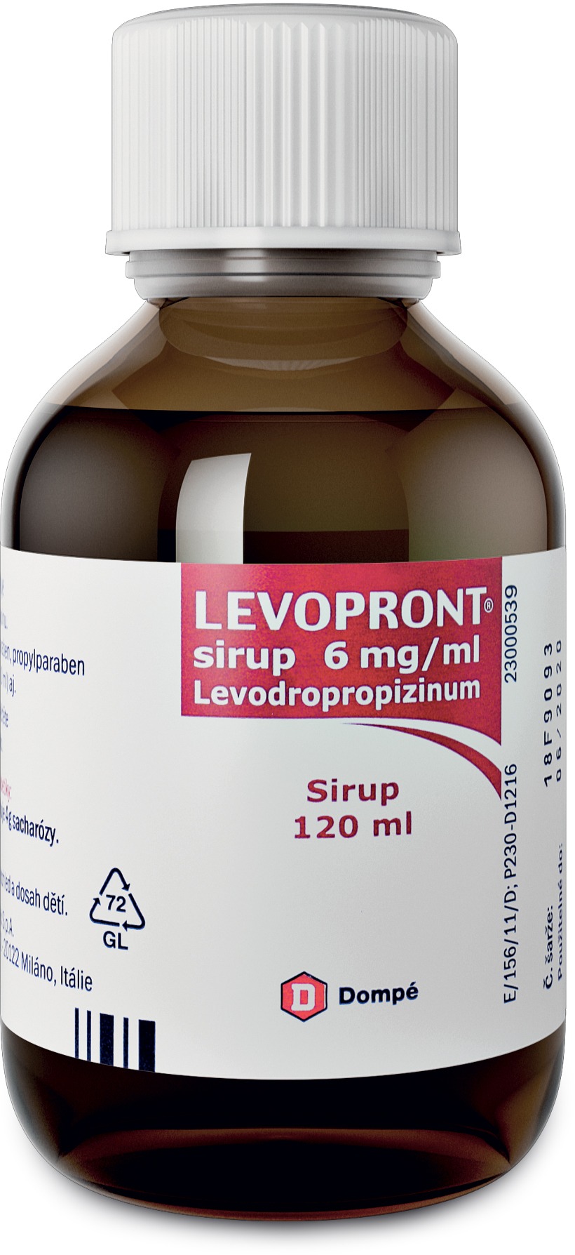Levopront perorální sirup 120 ml
