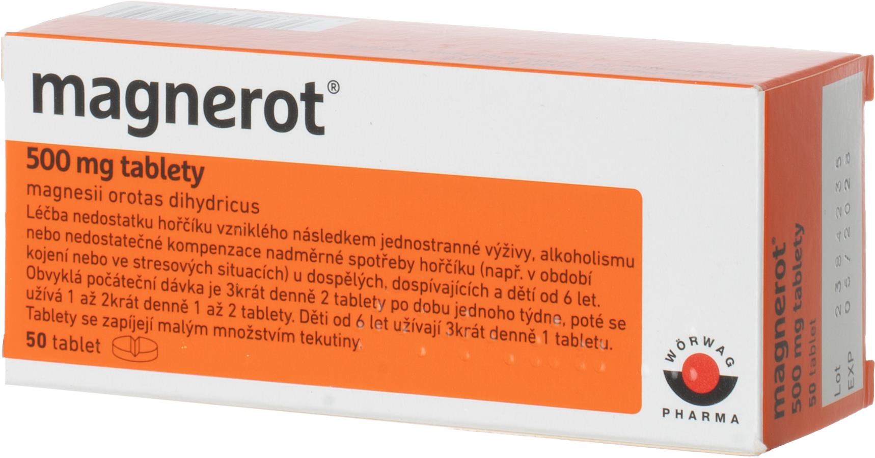Magnerot 500 mg 50 tablet