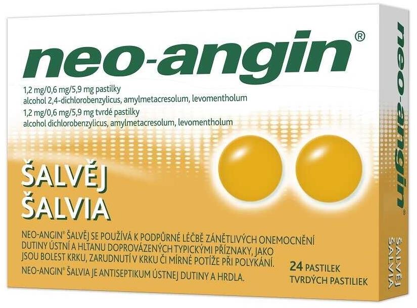 Neo-angin Šalvěj 24 pastilek