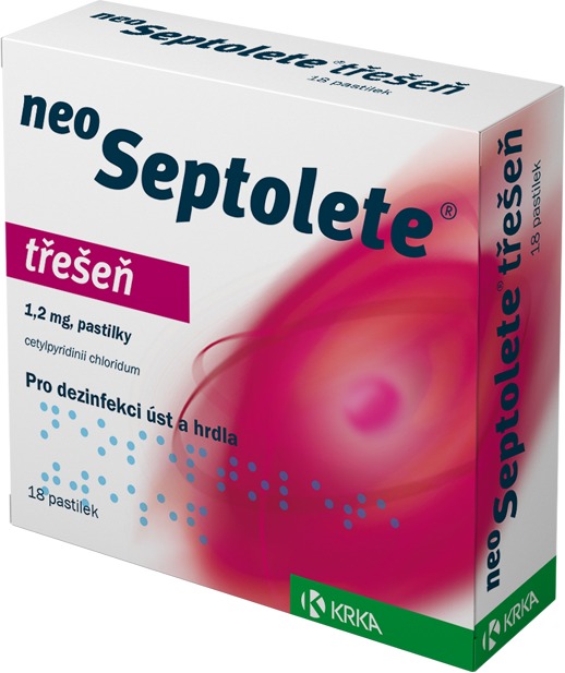 Neoseptolete 1,2 mg třešeň 18 pastilek