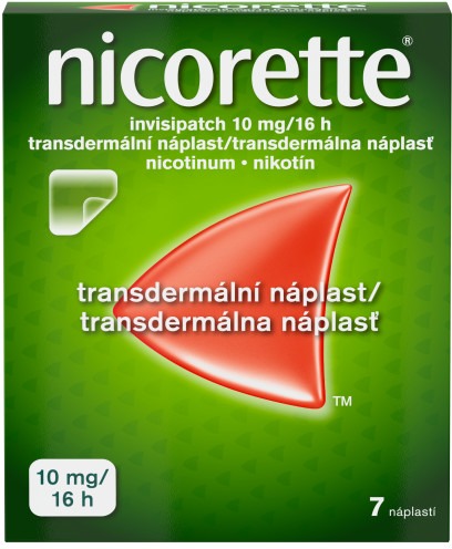 Nicorette invisipatch 10 mg/16 h, transdermální náplast