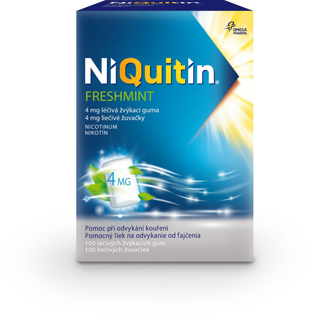 NiQuitin Freshmint 4 mg gum 100 ks