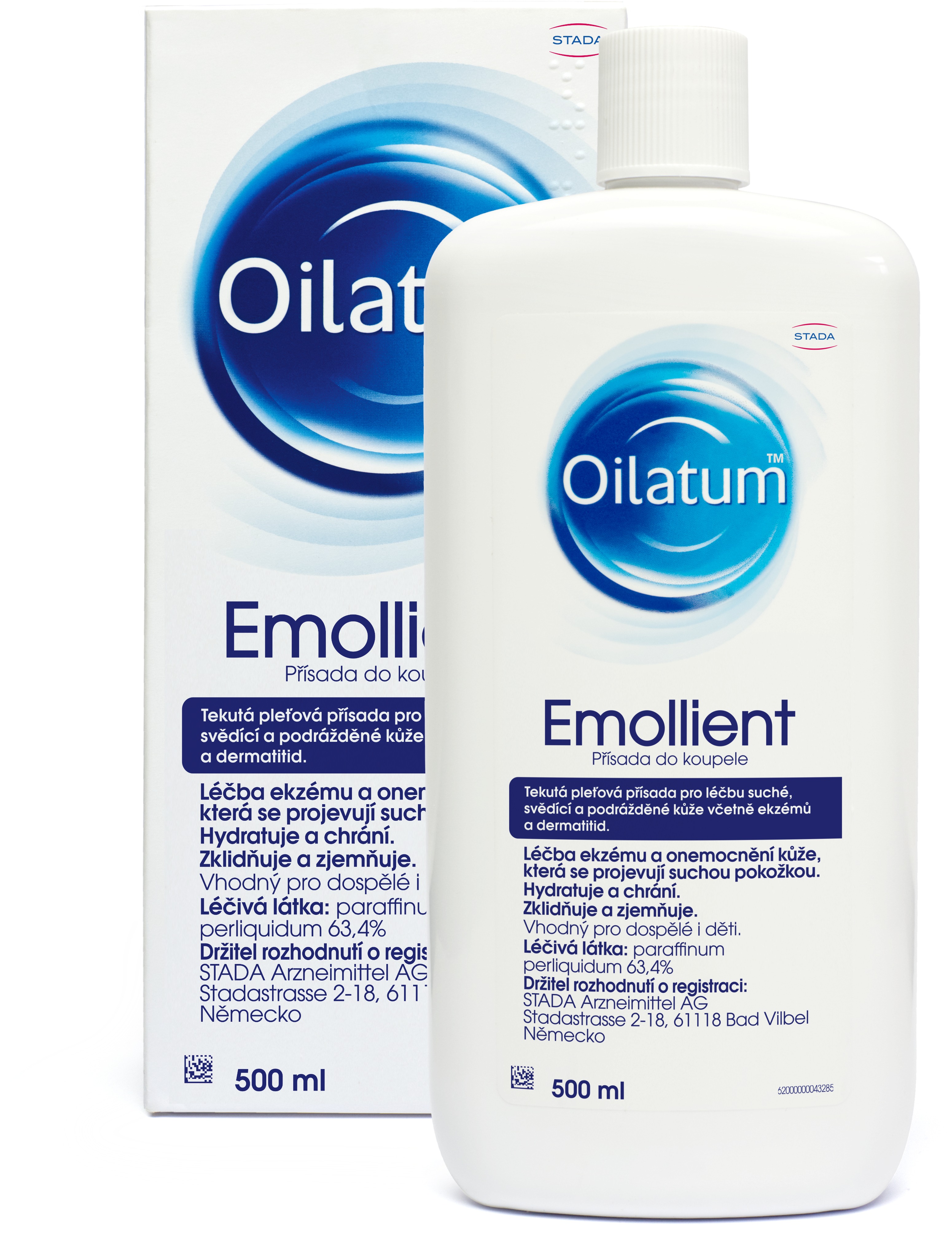 Oilatum Emollient 634 mg/g přísada do koupele 1 × 500 ml