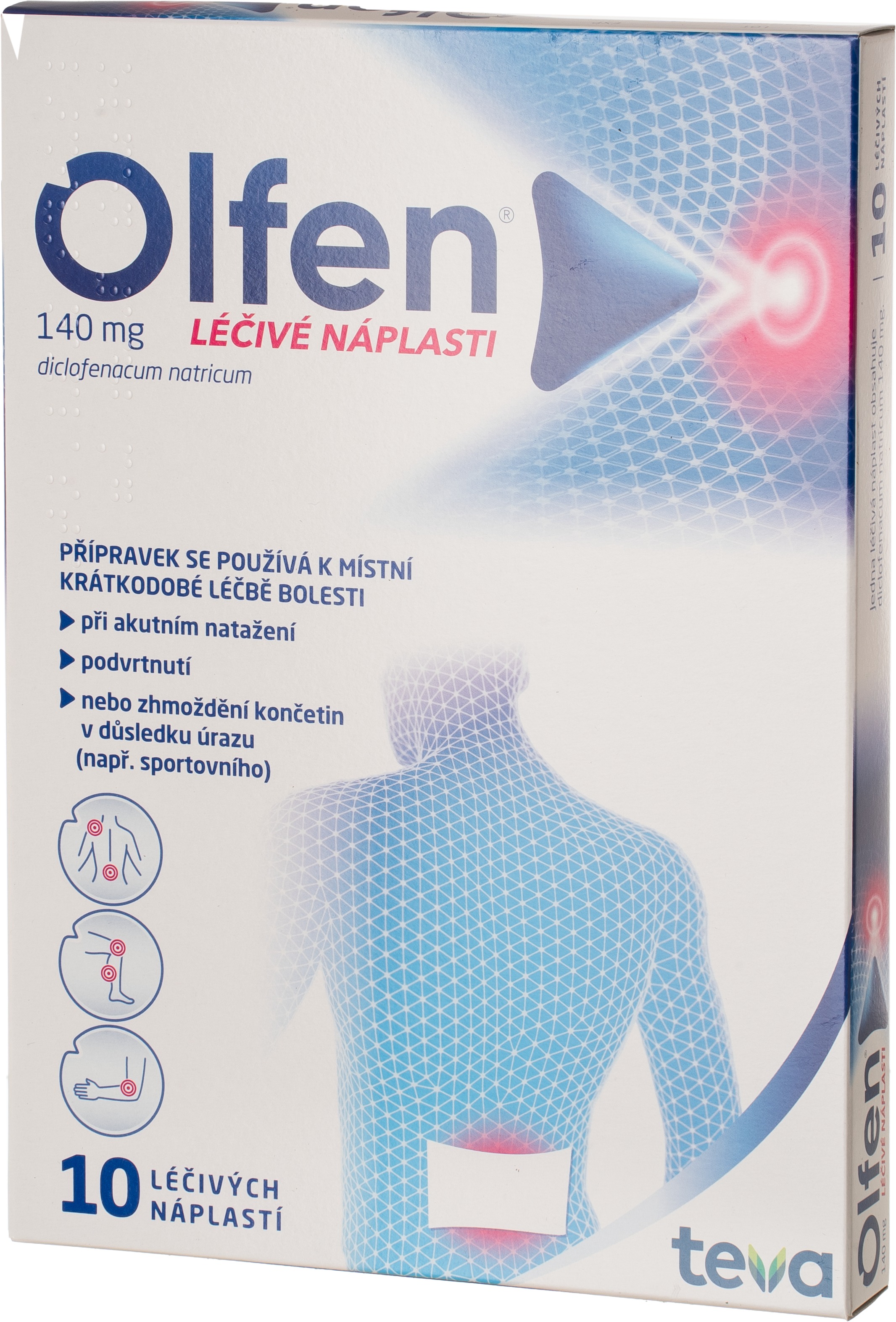 Olfen 140 mg léčivé náplasti 10 ks