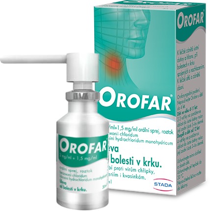 Orofar 2 mg/ml + 1,5 mg/ml orm.spr.sol.1 × 30 ml