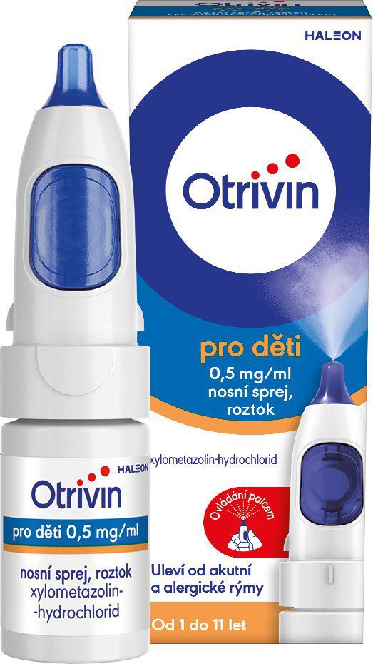 Otrivin pro děti 0,5 mg/ml nosní sprej 10 ml