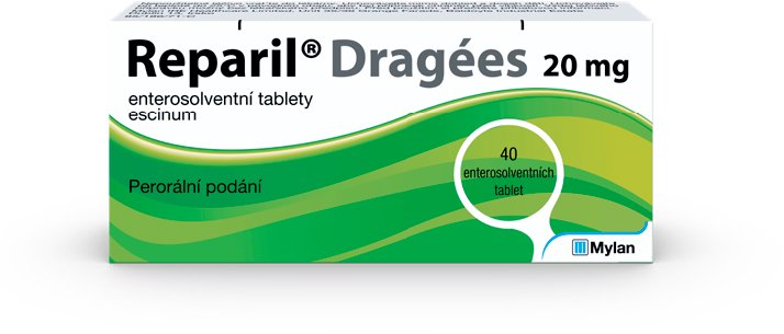 Reparil Dragées 20 mg, 40 tablet