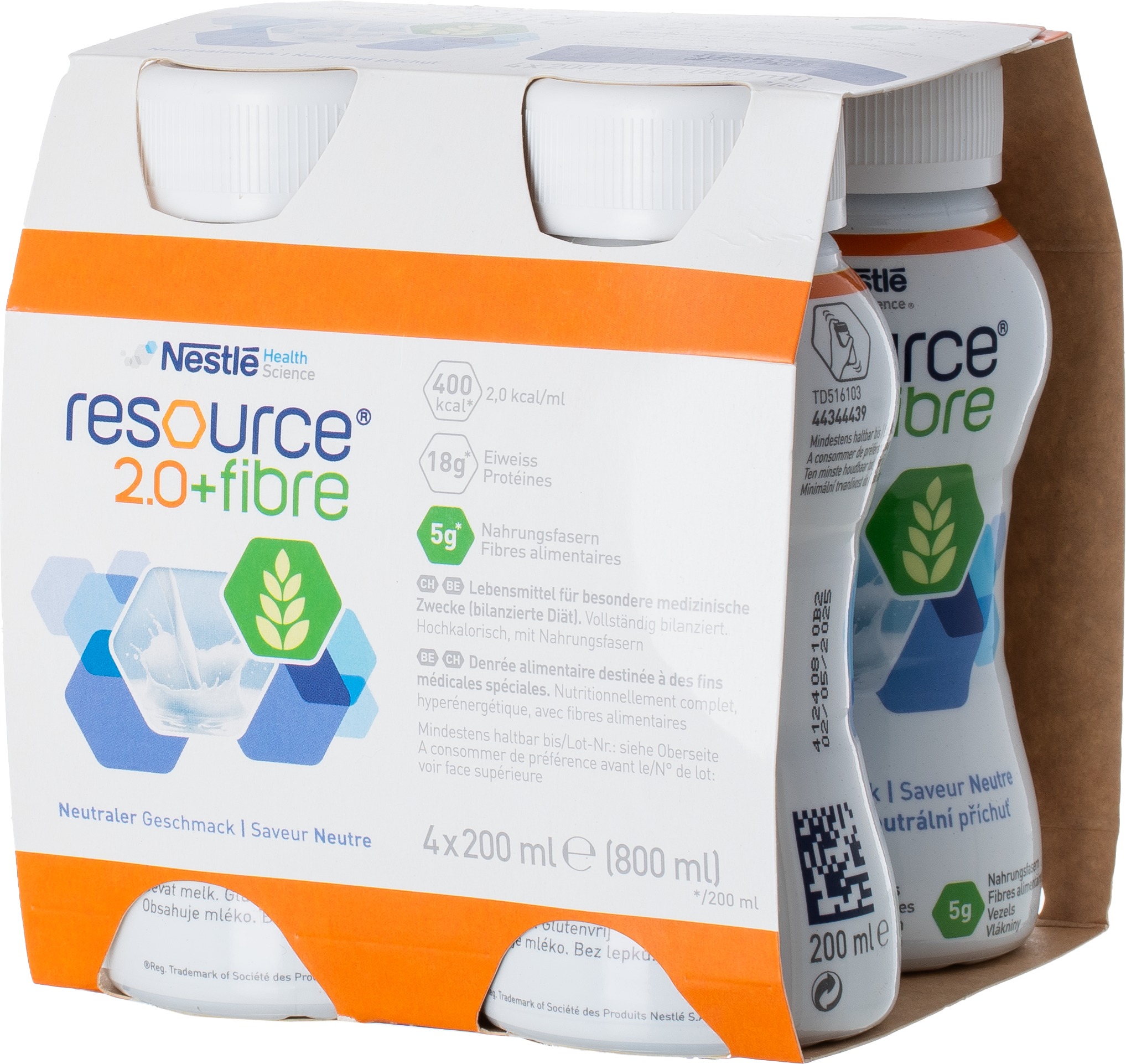 Resource 2,0 kcal Fibre neutrální 4 × 200 ml