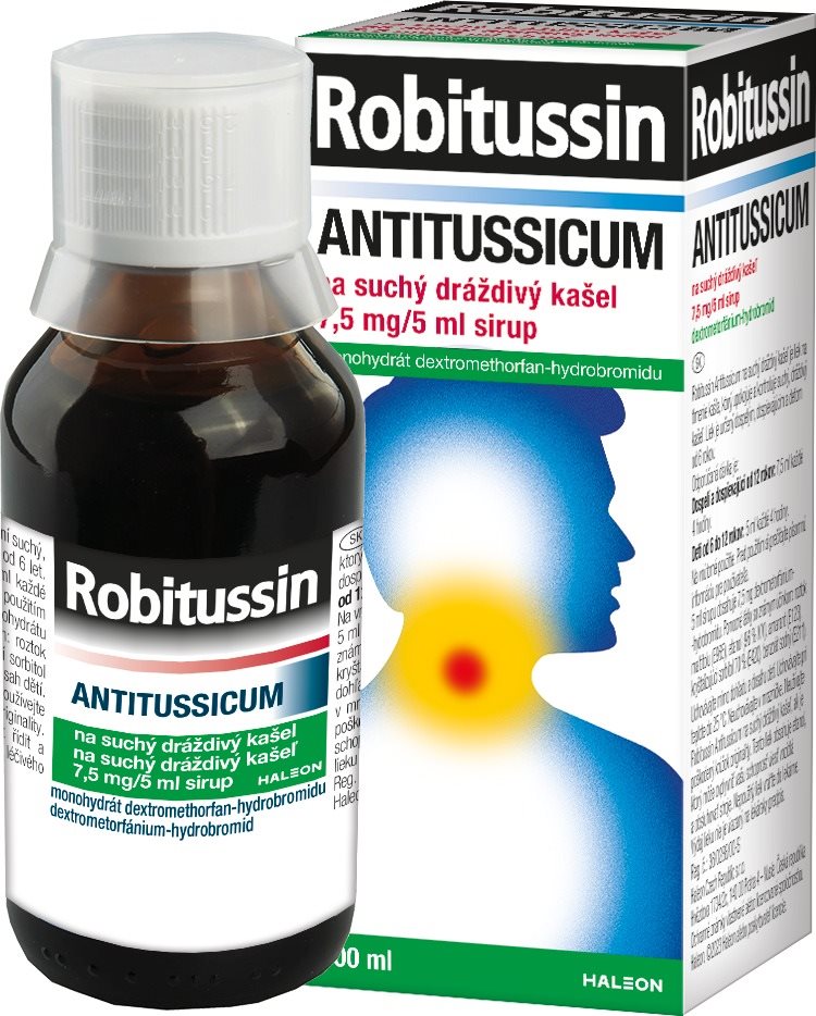 Robitussin Antitussicum sirup na suchý kašel 100 ml