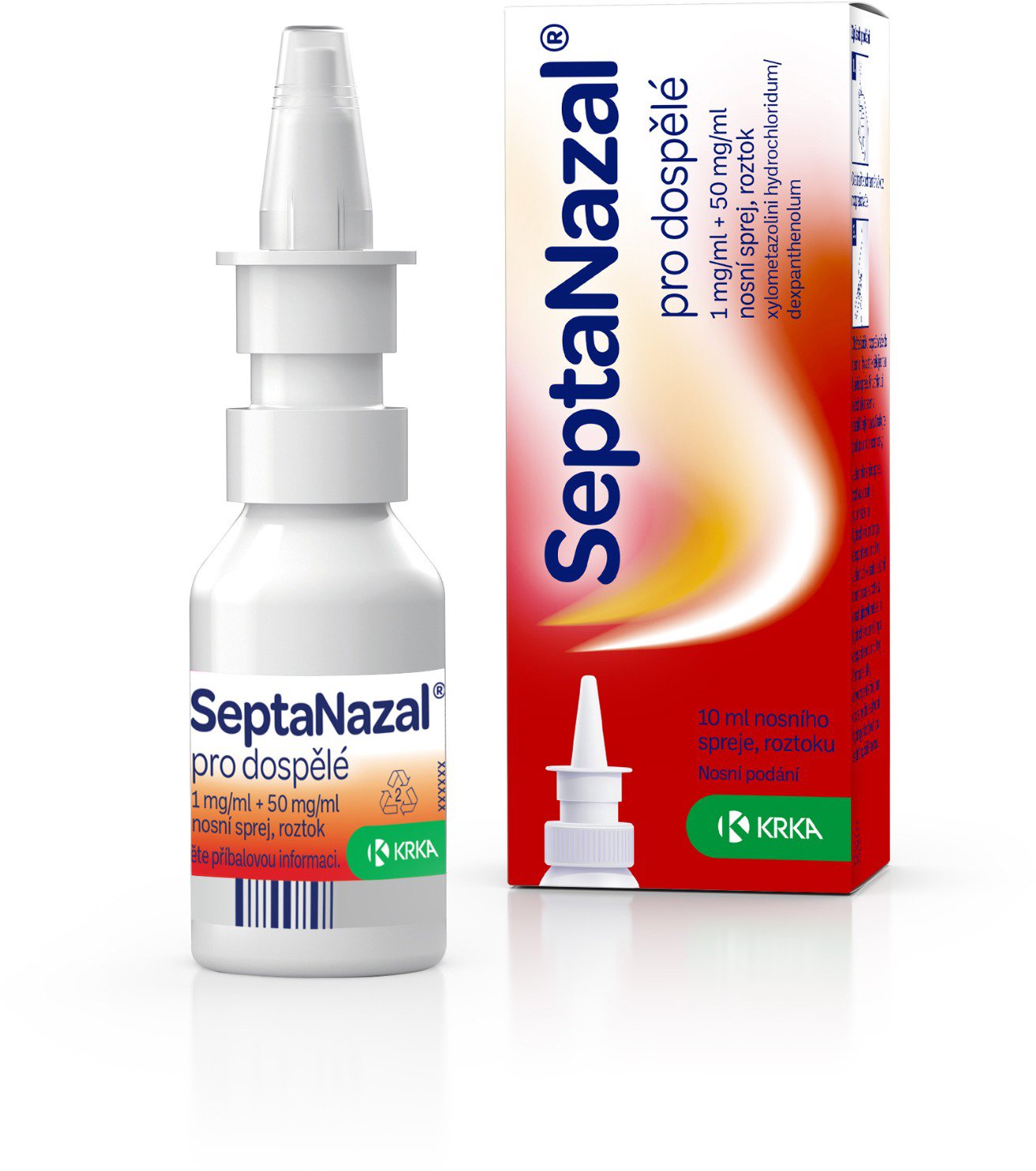 SeptaNazal pro dospělé 1 mg/50 mg v 1 ml nosní sprej 10 ml