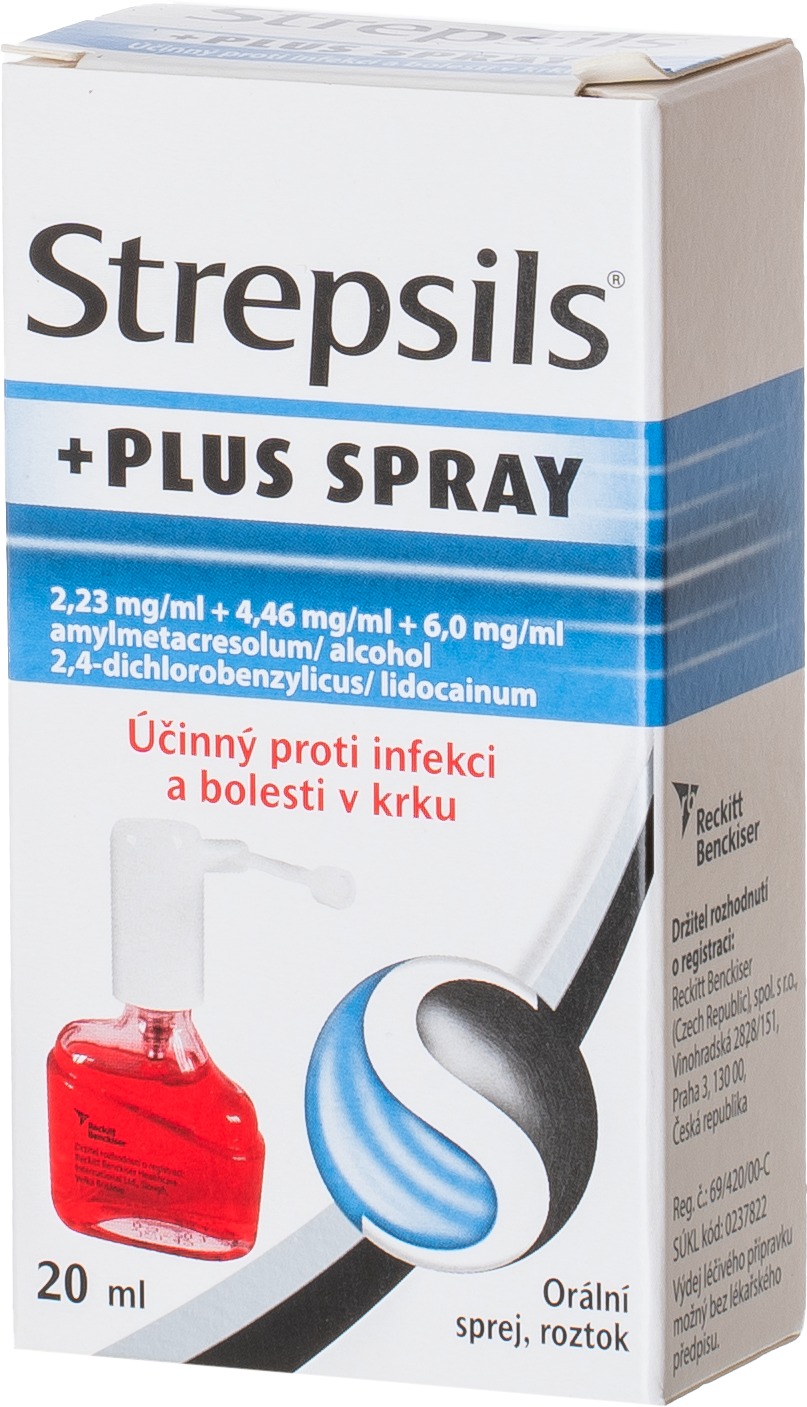 Strepsils Plus Spray orální sprej 20 ml