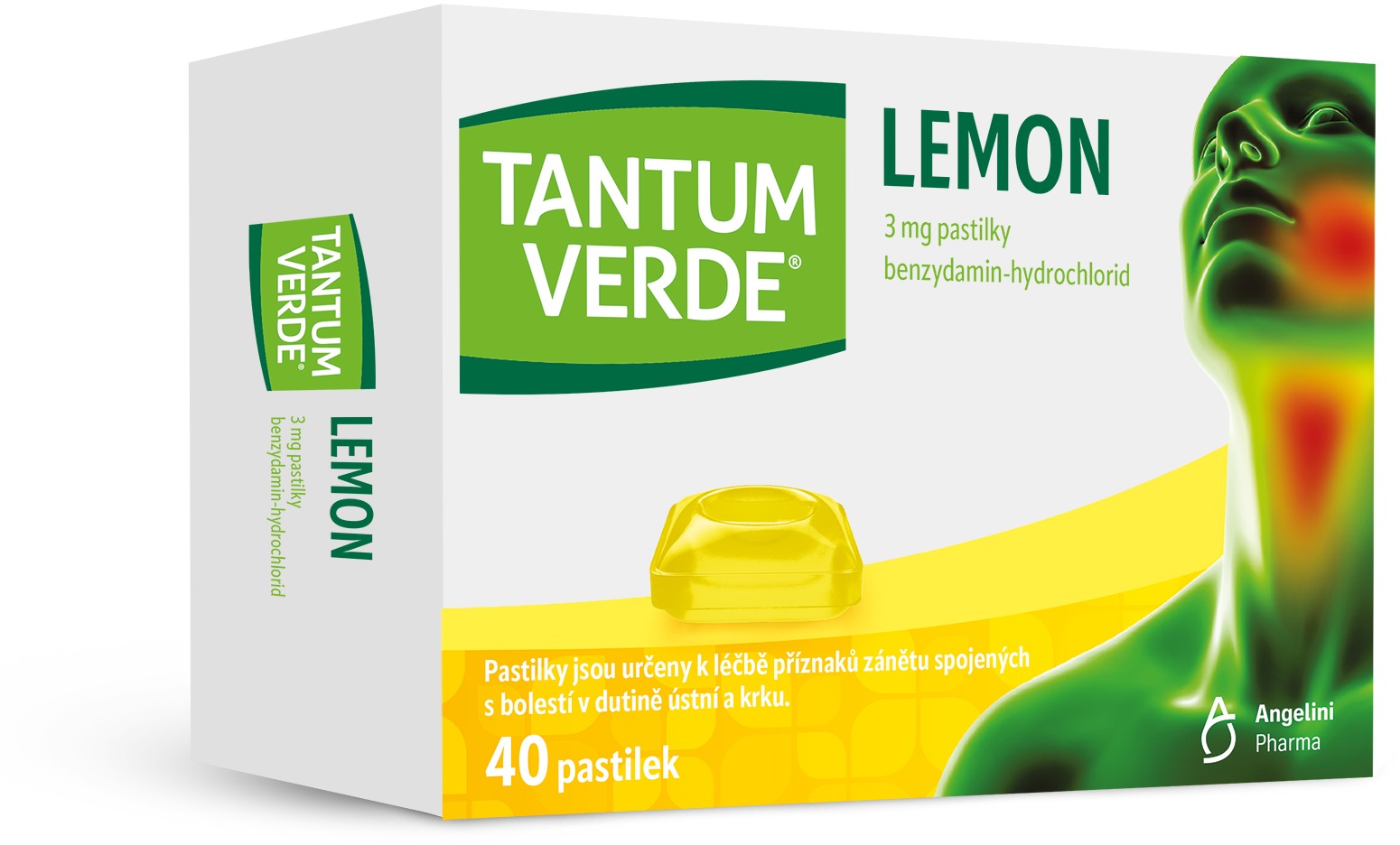 Tantum Verde Lemon 3 mg 40 pastilek