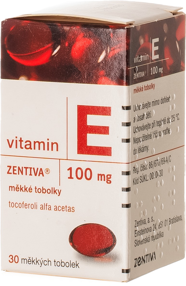 Vitamin E 100 mg 30 měkkých tobolek