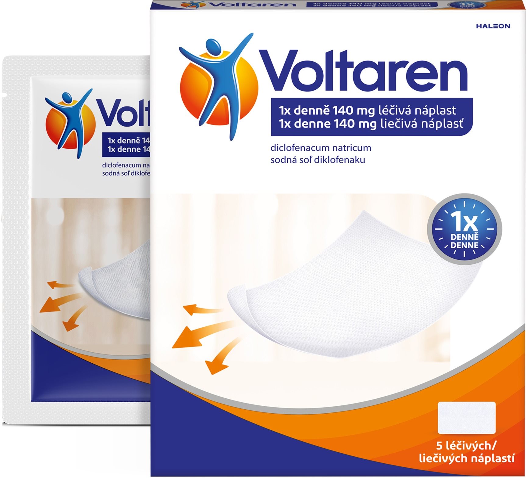 Voltaren 1x denně 140 mg léčivá náplast