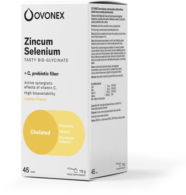 Ovonex Zinek Selen, citrónová příchuť 119 g