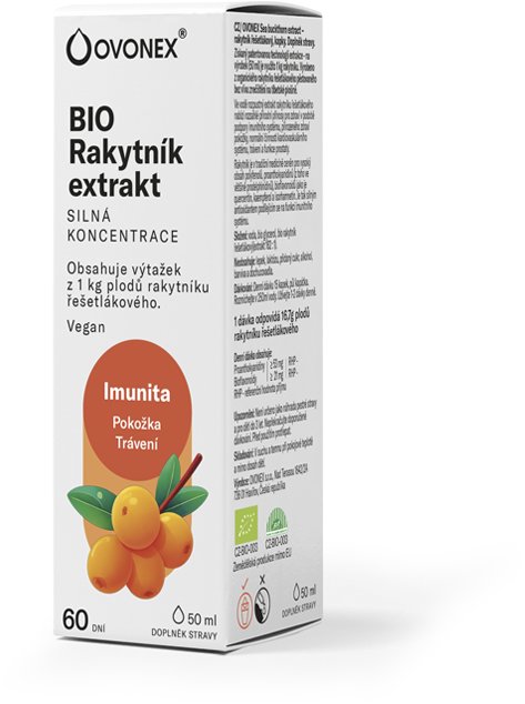 Ovonex BIO Rakytník řešetlákový extrakt 50 ml