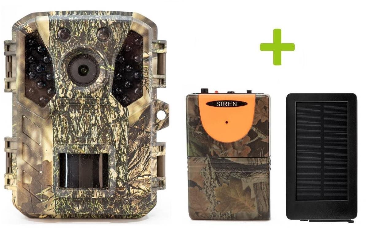 OXE Gepard II, lovecký detektor a solární panel + 32GB SD karta a 6ks baterií