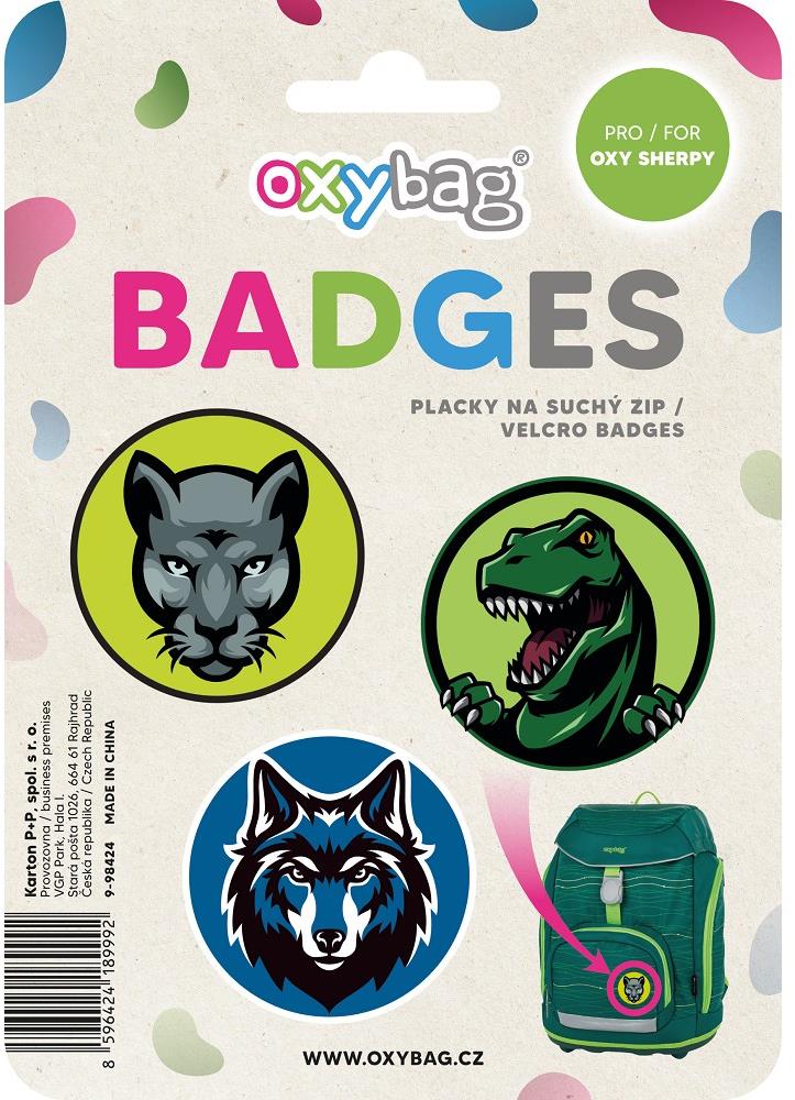 Oxybag Sada vyměnitelných placek OXY Sherpy Animal