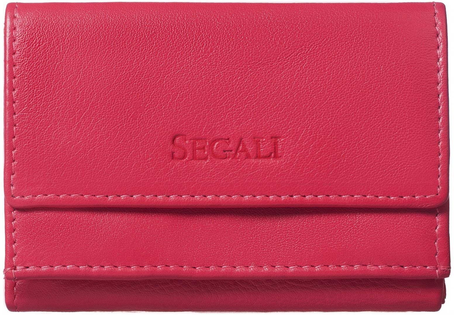 Dámská kožená peněženka SEGALI 1756 hot pink