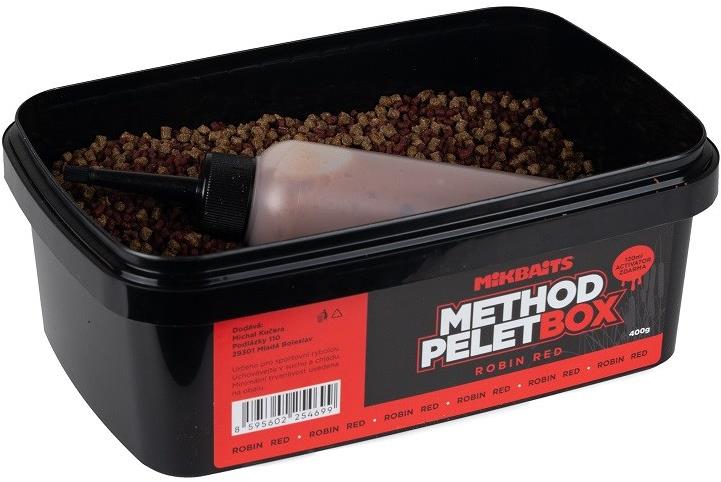 Mikbaits Method pelet box 400 g Robin Red + 120 ml Activator