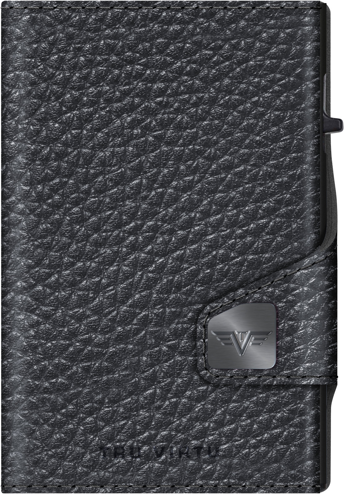 Tru Virtu Peněženka Click & Slide Pebble, black/black