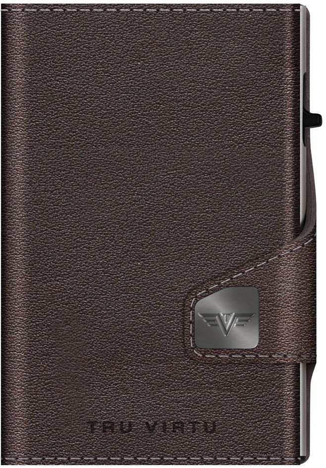 Tru Virtu Peněženka Click & Slide Sleek nappa, brown/silver
