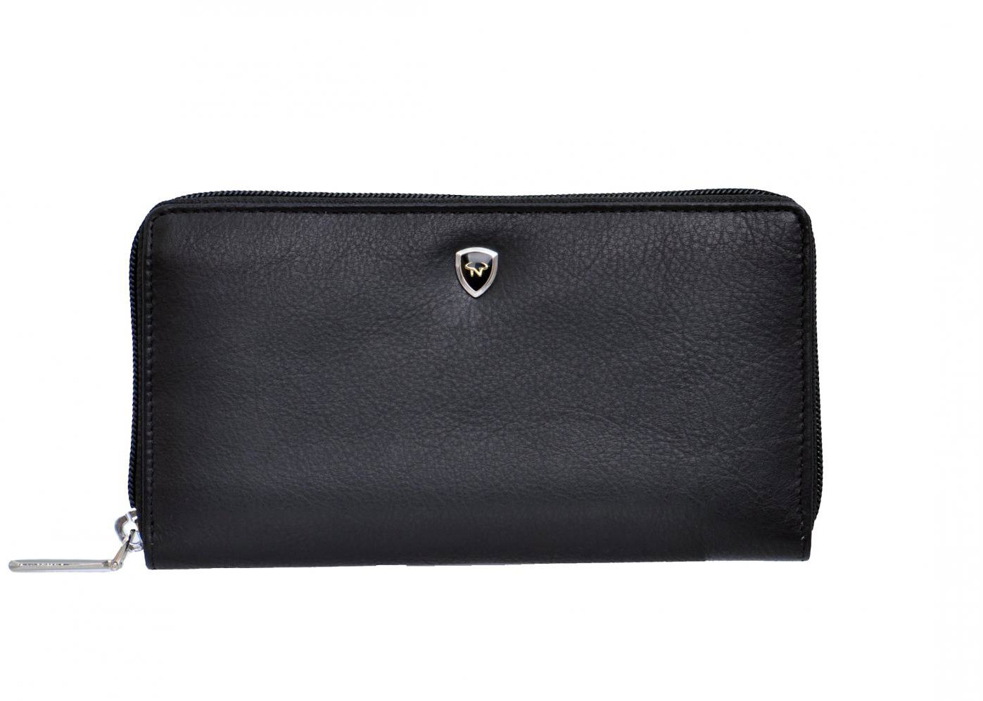 New bags leather Zipová peněženka dlouhá černá