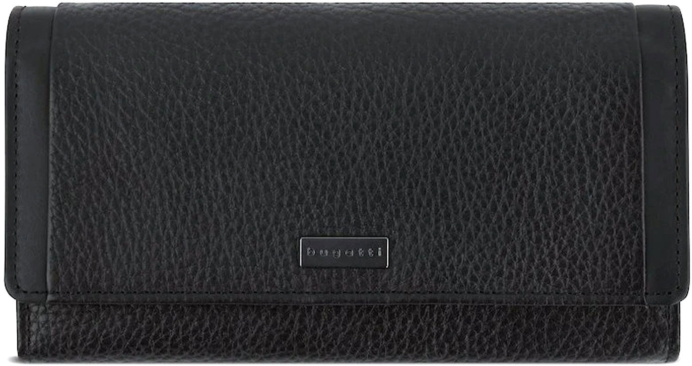 Bugatti Sina long Wallet with flap, black