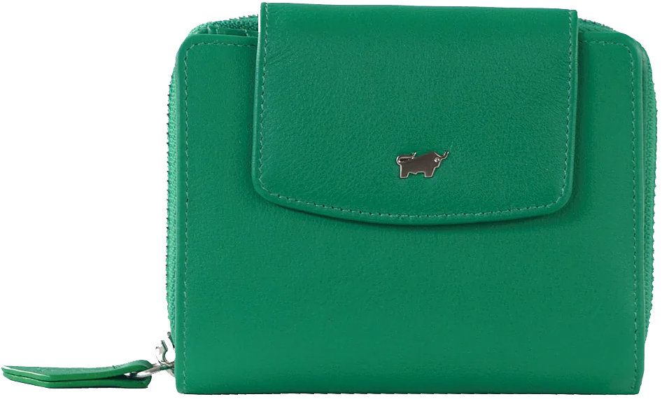 Braun Büffel Joy RFID RV Wallet M 8 card slots, fern green