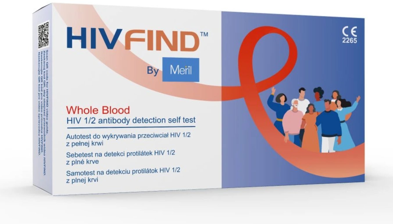HIVFIND Sebetest na detekci HIV z krve 1 ks
