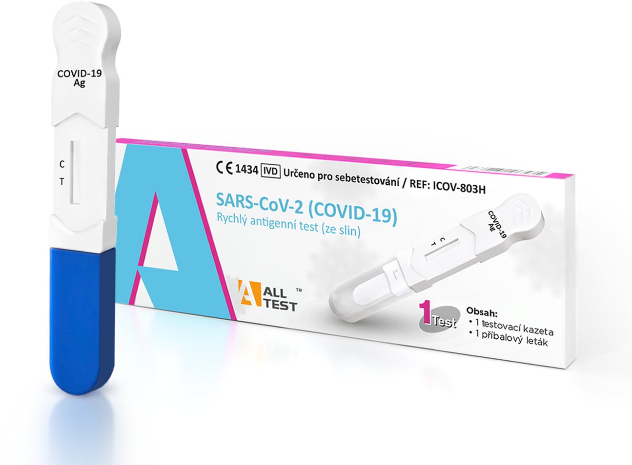 ALLTEST SARS-CoV-2 (COVID-19) rychlý antigenní test (ze slin) 1 ks