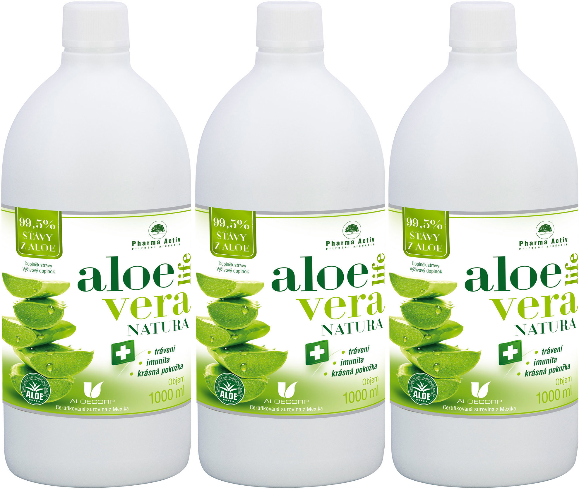 Pharma Activ AloeVeraLife Natura 3 × 1000 ml