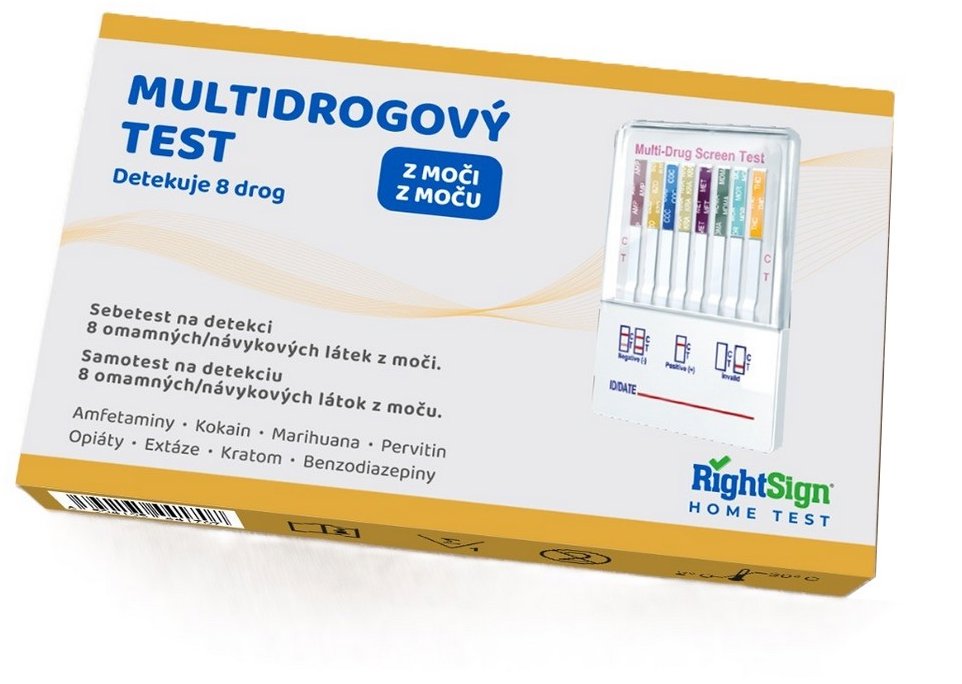 RightSing Biotest Multidrogový test z moči 1 ks
