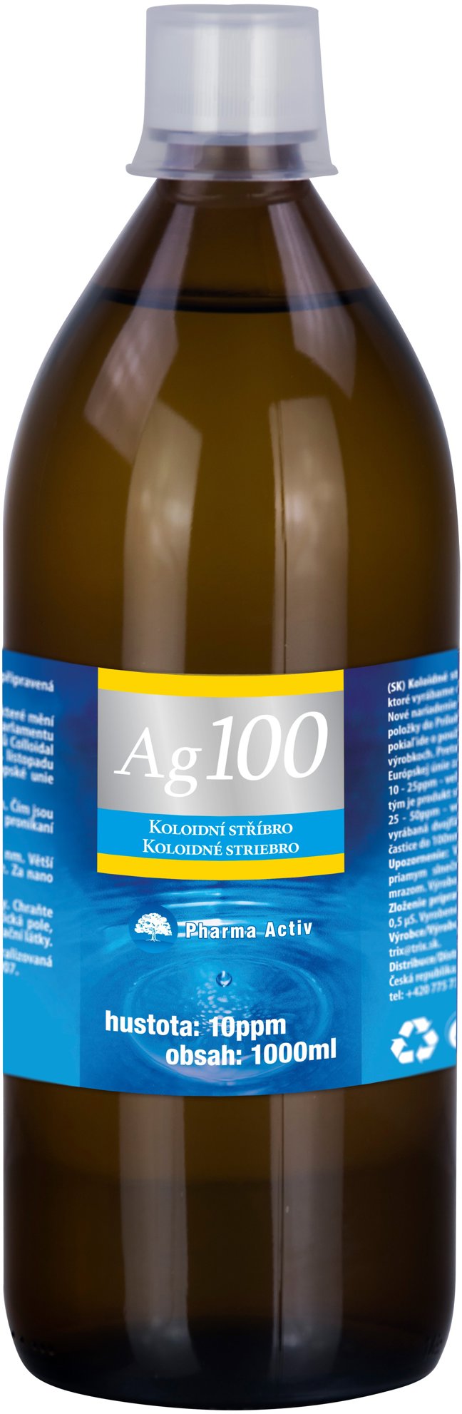 Pharma Activ Koloidní stříbro Ag100 10ppm 1000 ml