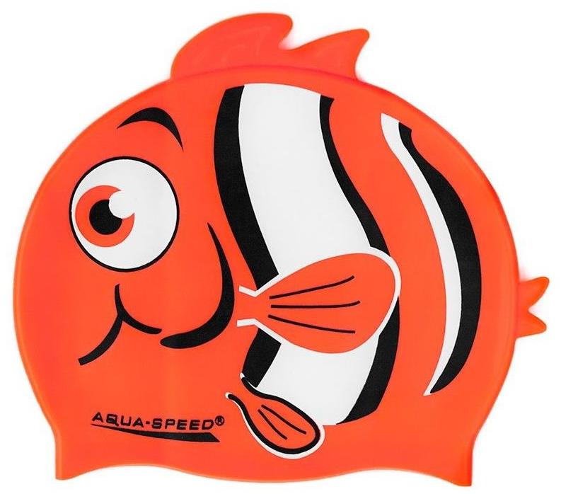 Aqua-Speed Dětská plavecká čepice Nemo oranžová