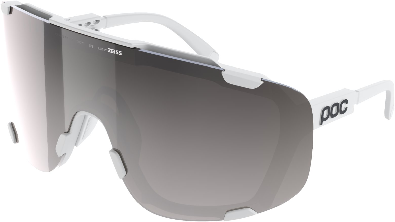 POC Devour Hydrogen White/Clarity Road/Sunny Silver One
