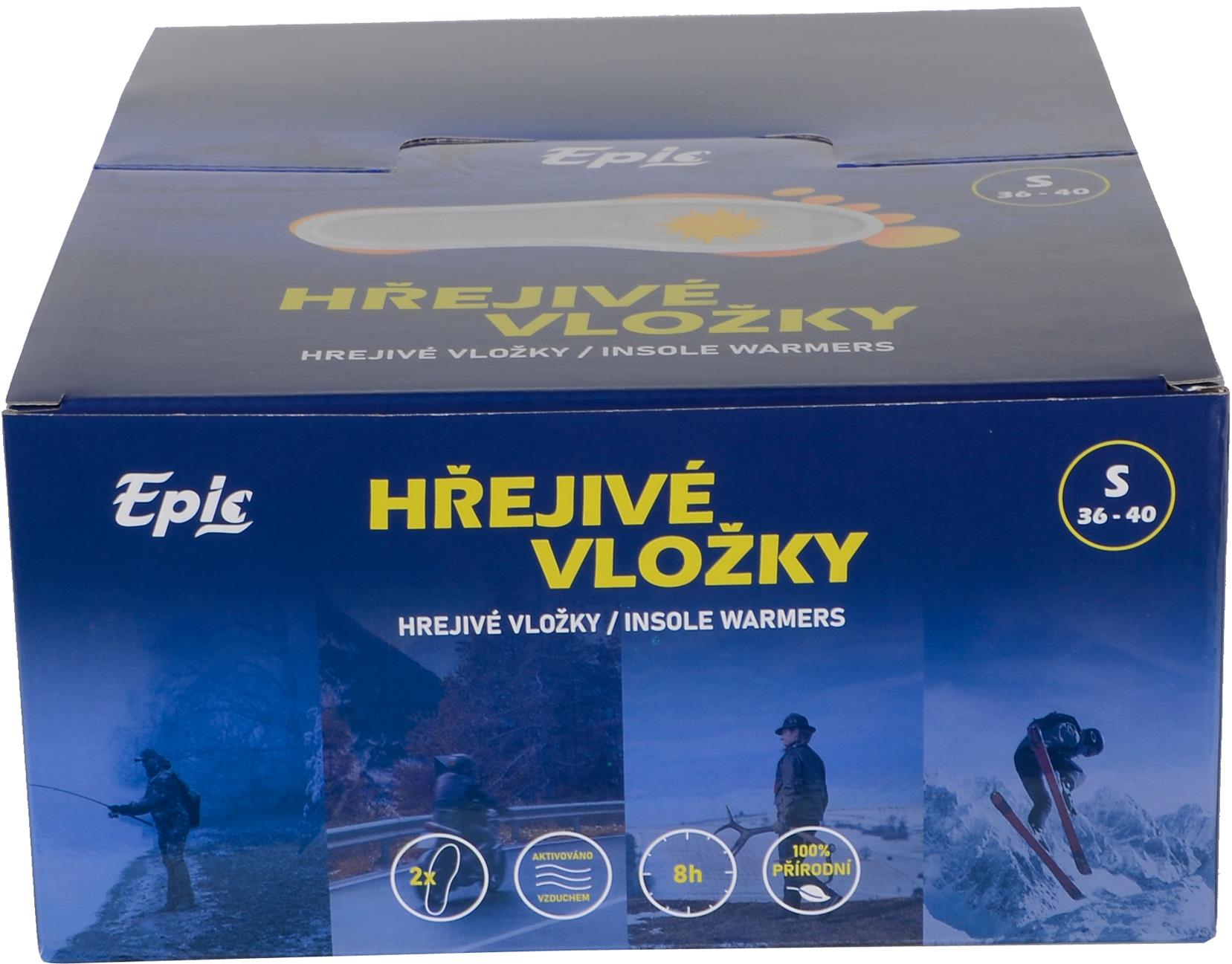 EPIC Hřejivé vložky do bot Epicstar (1 balení = 30párů), vel. S