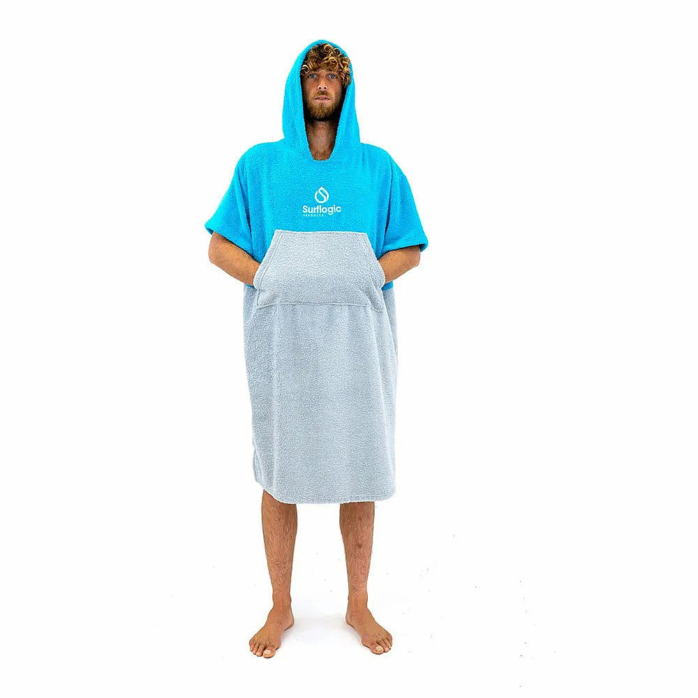 SURFLOGIC Pončo, modré/šedé