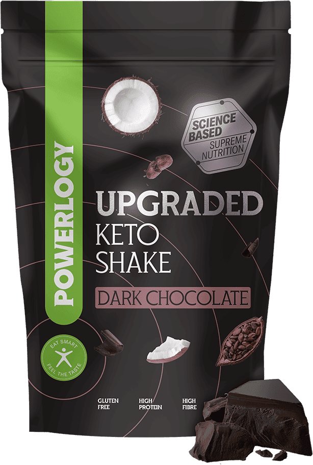 Powerlogy Upgraded Keto Shake Dark Chocolate 600 g