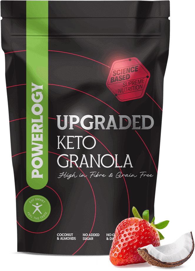 Powerlogy Upgraded Keto Granola Strawberry 350 g