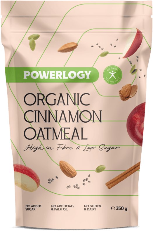 Powerlogy Organic Cinnamon Oatmeal 350 g